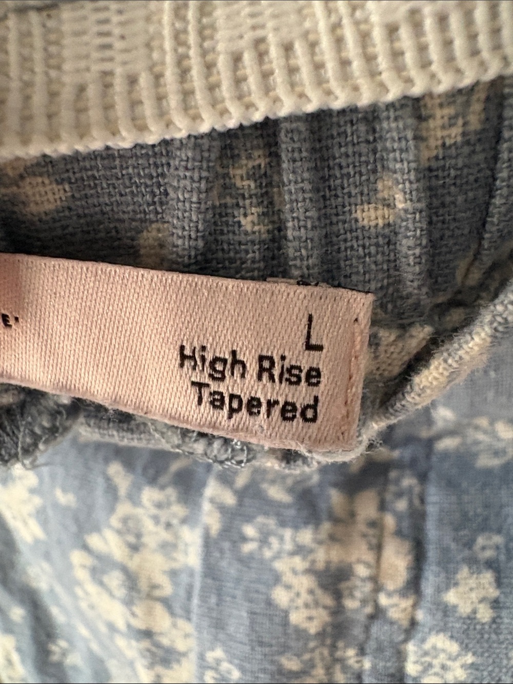 Sonoma linen blend Light Blue Floral Straight-Leg Pants - Picture 5 of 6